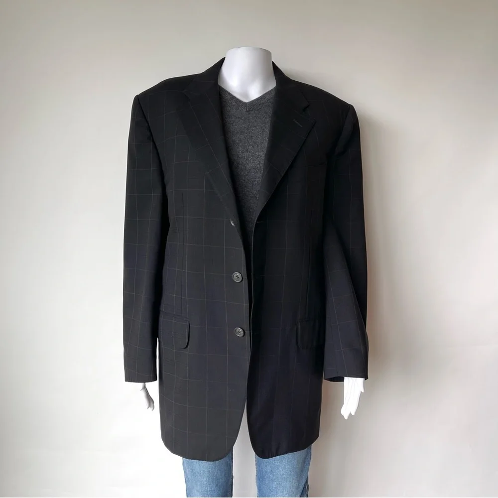 Corneliani Extra Fine Virgin Wool 3 Button Tailored Blazer IT50R US40R
